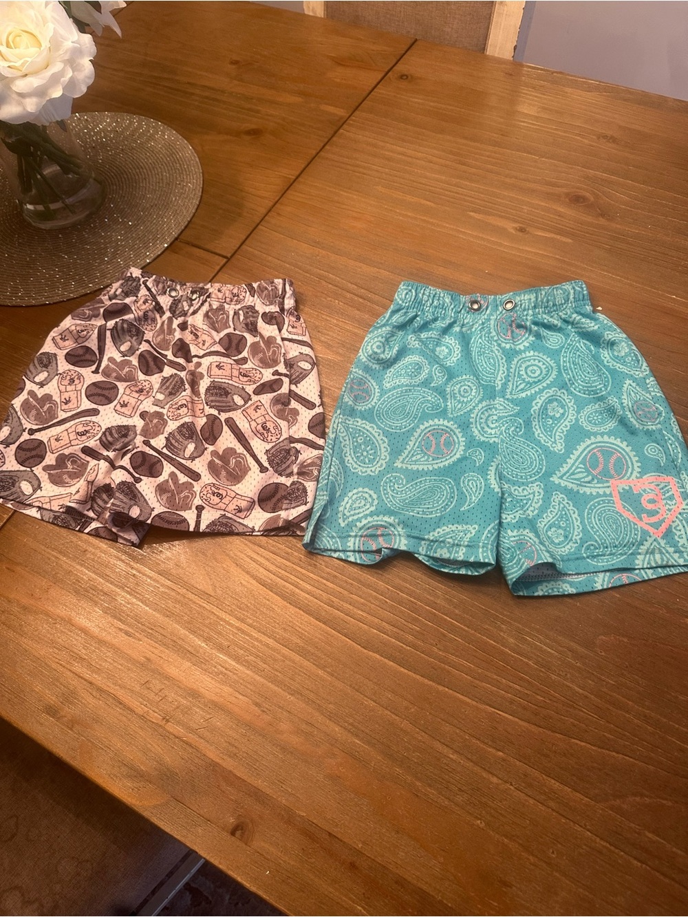 Bat wraps baseball shorts